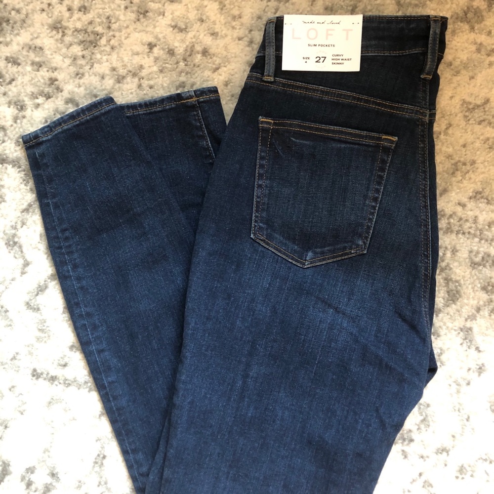 LOFT Curvy High Waist Jeans - NWT - Size 27 (4)